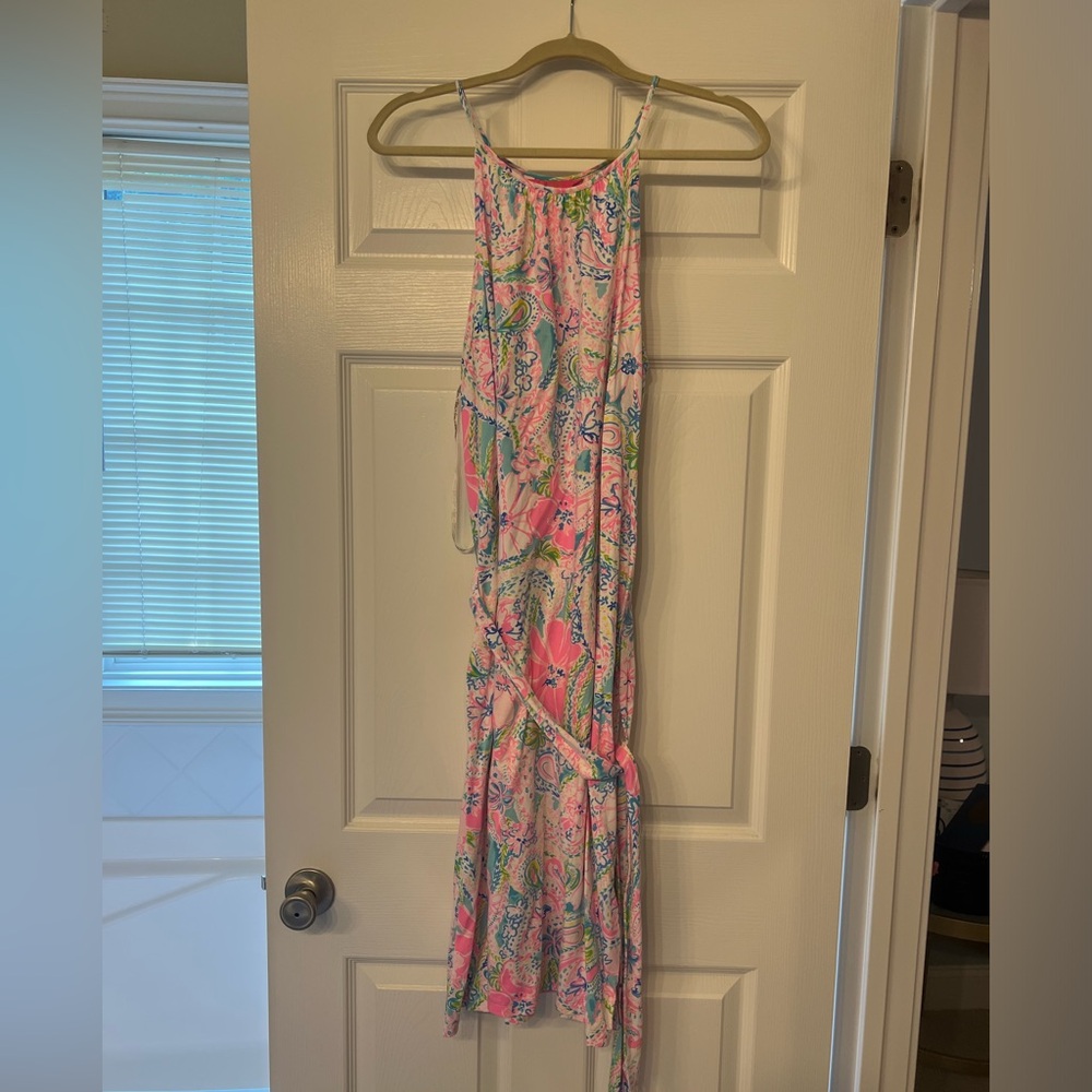 Lilly Pulitzer Mabry Midi Dress in Multi‎ Flock of Fun